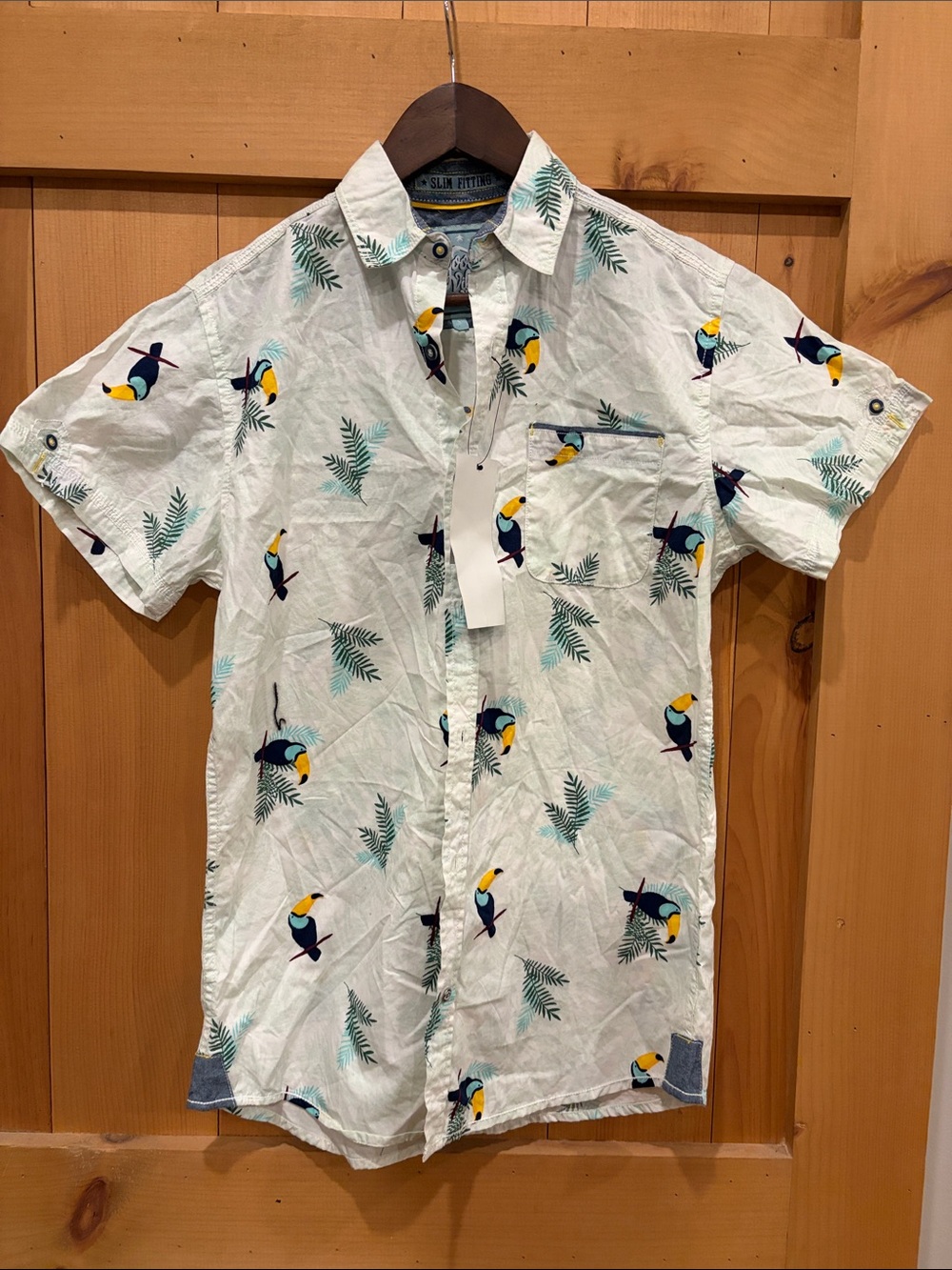Good Vibes perfect beachy button down small
